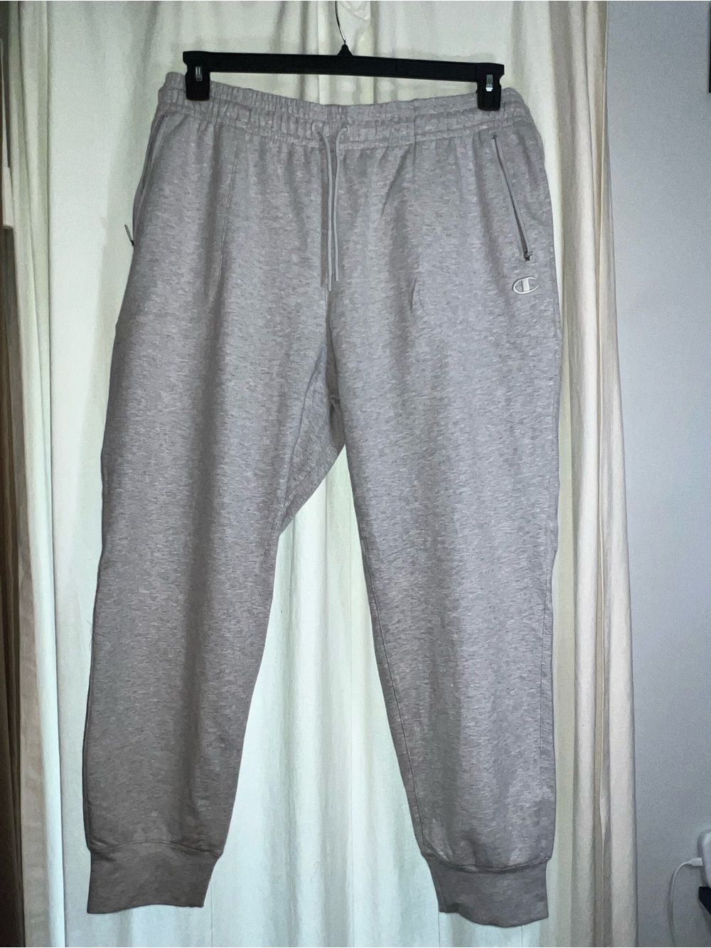 Champion Men's Heather Gray Logo Sweat Joggers